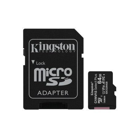 Scheda microSDXC Kingston Canvas Select Plus 64GB/128GB/256.