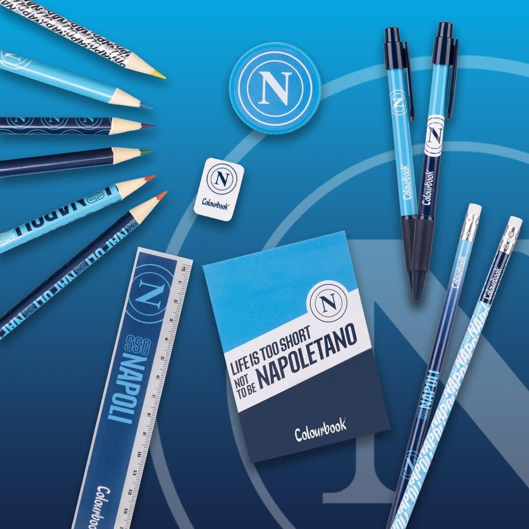 Kit Cancelleria SSC Napoli 14 Pezzi - Ufficiale e Completo.