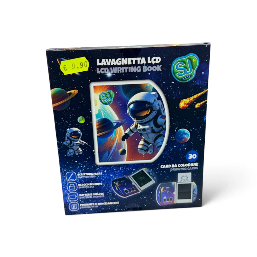 Lavagnetta LCD a libro SJ Gang con varianti Gattino, Unicorno, Astronauta e Drago - Astronauta - foto 2