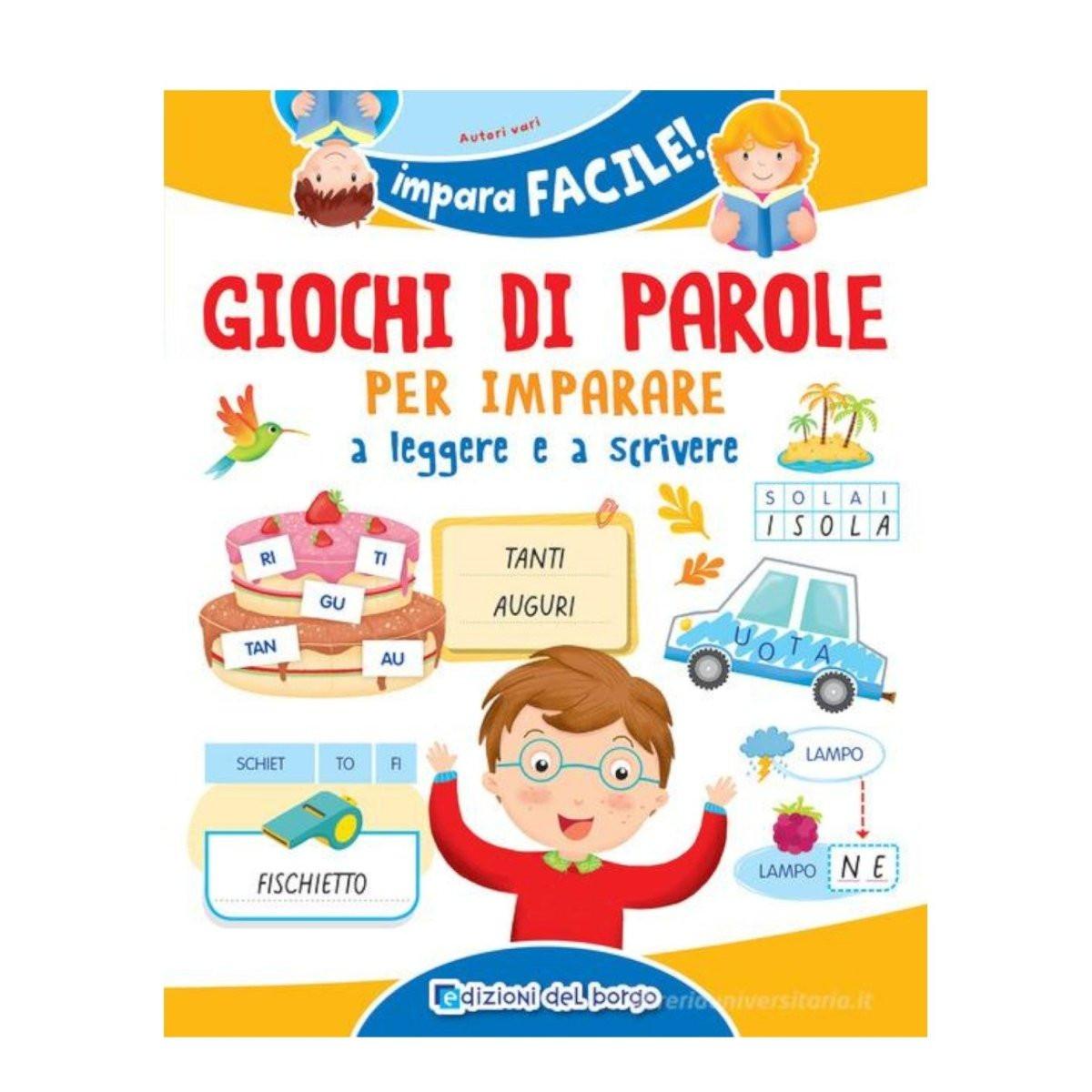 Libro Giochi di parole per imparare a leggere e scrivere edizione a colori.