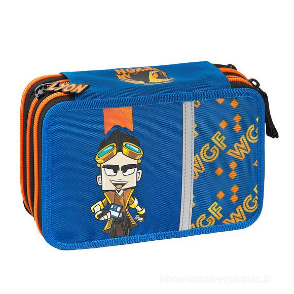Astuccio 3 Zip Lyon Gamer - Completo di Accessori - Quiscuola
