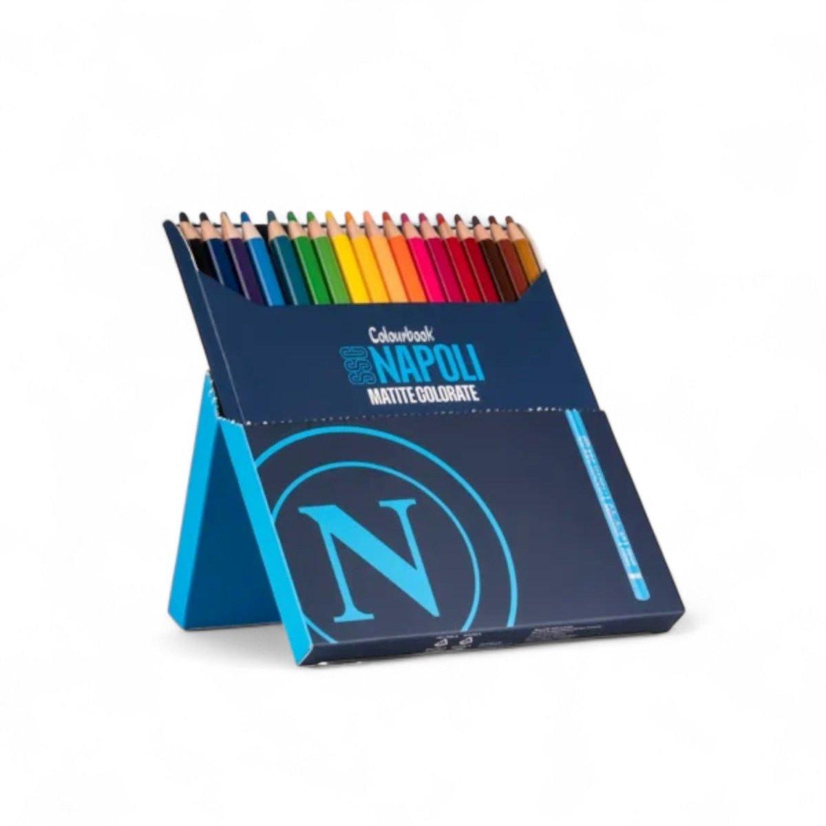Matite Colorate SSC Napoli – Confezione da 18 Pastelli.