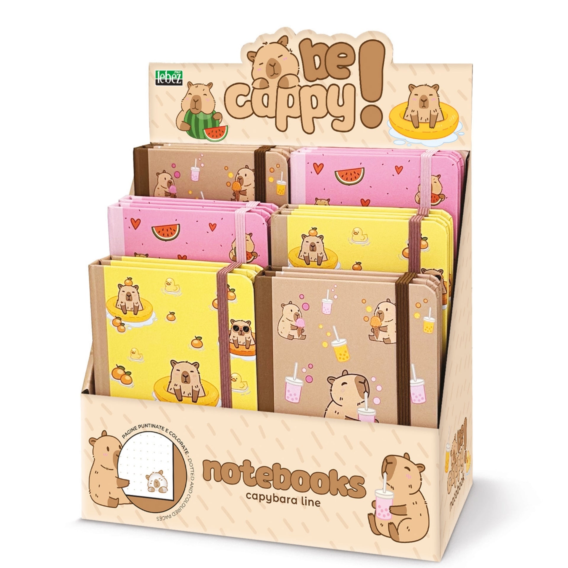 Quaderno BeCappy Capybara A6 160 Pagine Punteggiate