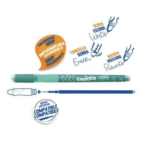 Penne Cancellabili Carioca Oops – Inchiostro Termosensibile.