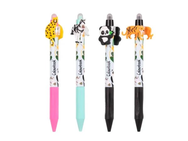 Penna Gel Cancellabile Twist con Topper Animaletti - Quiscuola.it – Zaini, Astucci e Diari Scuola