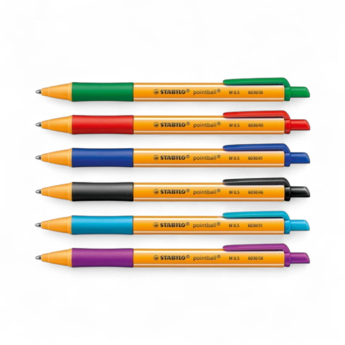 Penna Stabilo Pointball 0,5 mm a Scatto – Vari Colori - Quiscuola.it – Zaini, Astucci e Diari Scuola