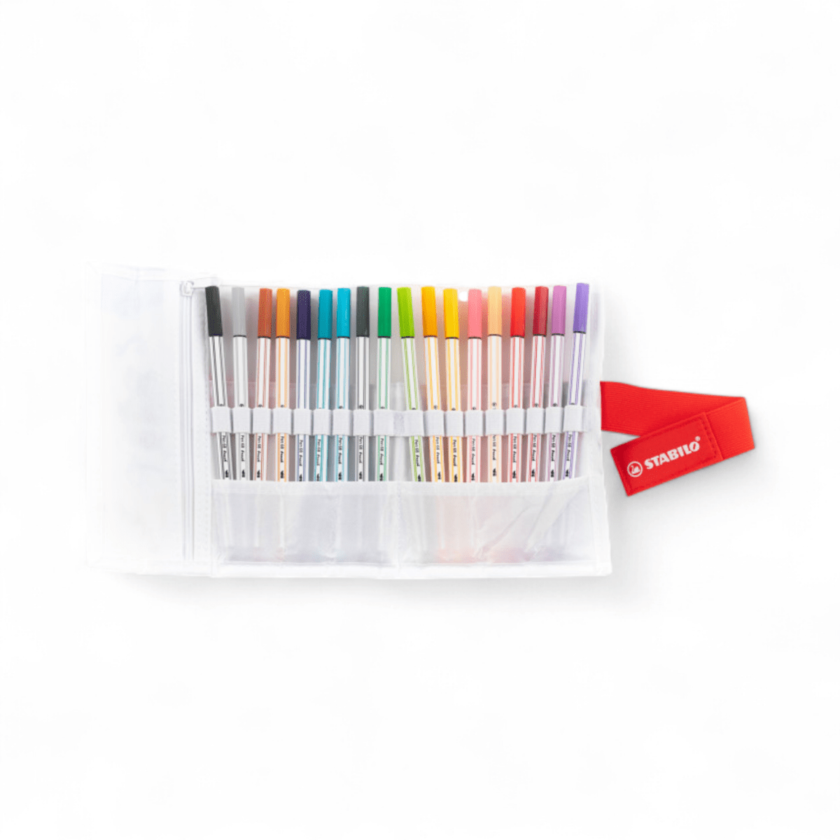 Pennarelli Stabilo Pen 68 Brush rotolo 18 colori - Quiscuola.it – Zaini, Astucci e Diari Scuola
