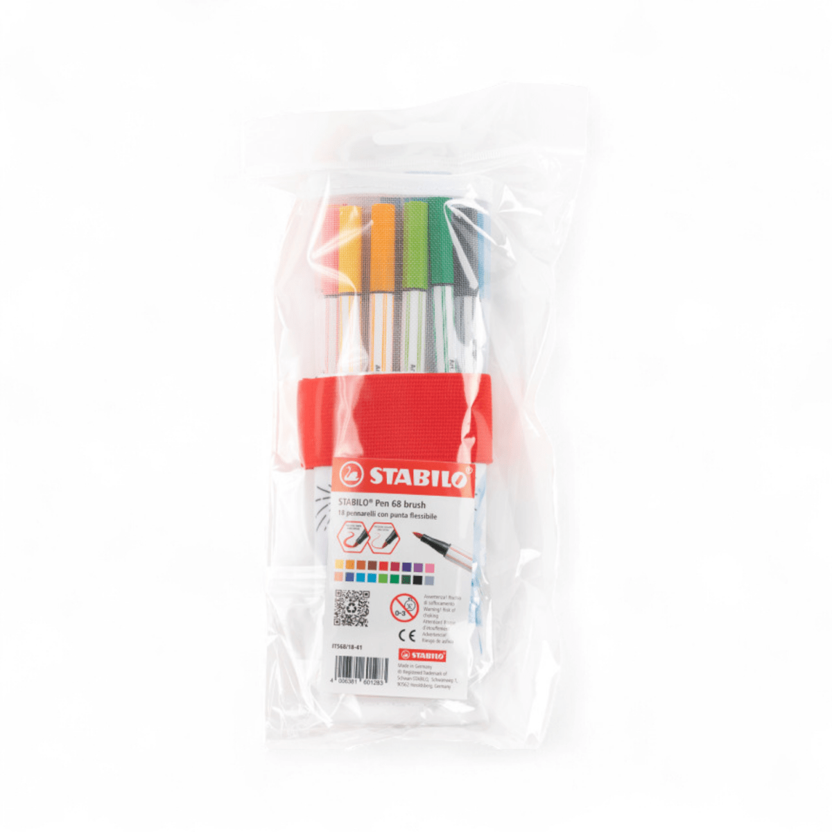 Pennarelli Stabilo Pen 68 Brush rotolo 18 colori - Quiscuola.it – Zaini, Astucci e Diari Scuola