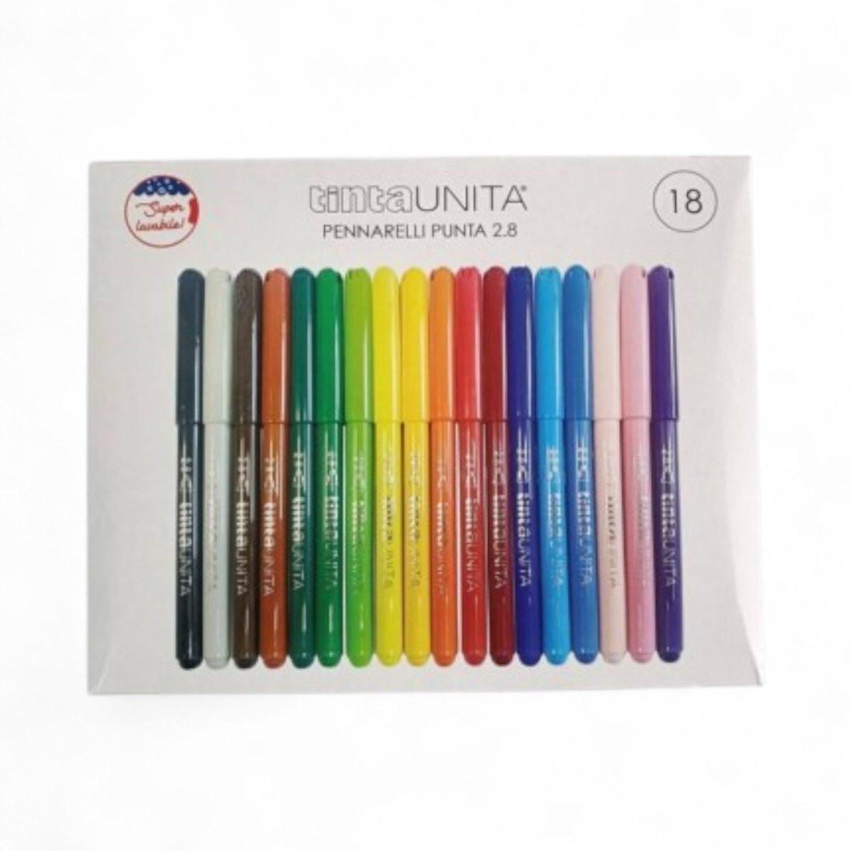 Pennarelli Tinta Unita P. 2.8 – Set da 12, 24 o 36 colori.