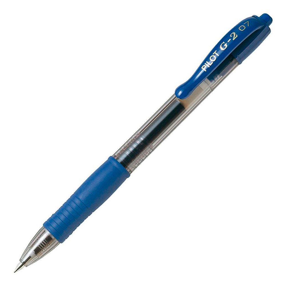 Penna Pilot G-2 0,7 mm a scatto inchiostro blu rosso nero - blu - foto 3