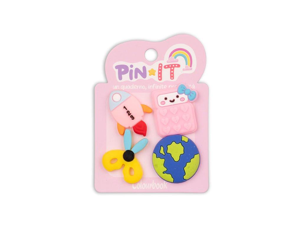 Pin It – Set di Pins per Personalizzare Quaderni Colourbook. - Quiscuola.it – Zaini, Astucci e Diari Scuola