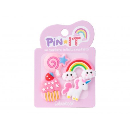Pin It – Set di Pins per Personalizzare Quaderni Colourbook. - Quiscuola.it – Zaini, Astucci e Diari Scuola