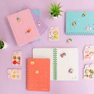 Quaderno Spiralato Pin It – Formati A6, A5, A4 con 1 Rigo o Quadretti 5mm - Quiscuola