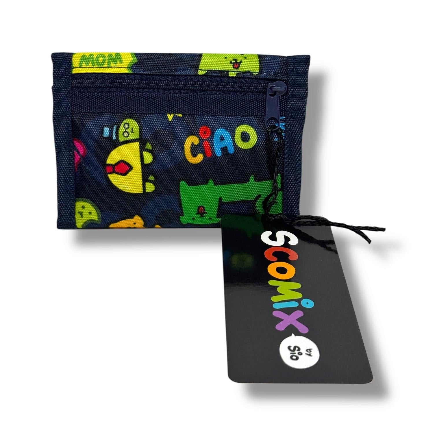 PORTAFOGLIO COMIX SCOMIX BY SIO - BLU SCURO - Quiscuola.it – Zaini, Astucci e Diari Scuola