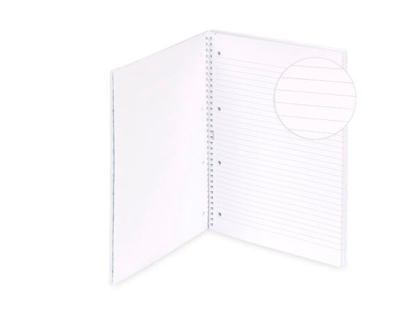Quaderno a Spirale A4 150 Fogli – Righe Medie e Superiori con Separatori - Quiscuola
