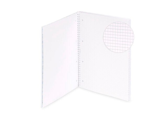 Quaderno a Spirale Fluo o Pastel Colourbook – Maxi Formato Quadretti 5mm o 1 Rigo - Quiscuola