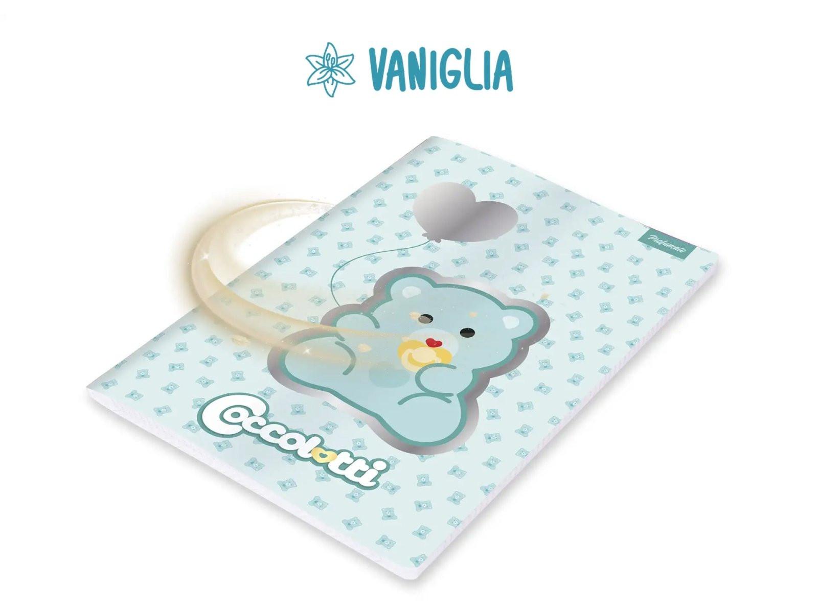 Quaderni profumati A4 Plus Coccolotti con copertina rigida, spirale resistente e grafiche iconiche. Perfetti per scuola, appunti e creatività quotidiana.