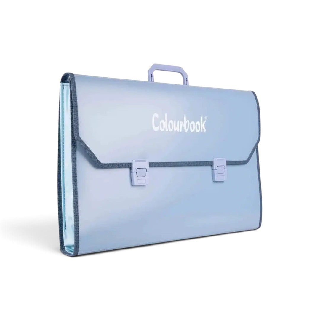 Quiscuola.it – Zaini, Astucci e Diari Scuola Colourbook Wild PPL document case in avion blue with handle and buckles