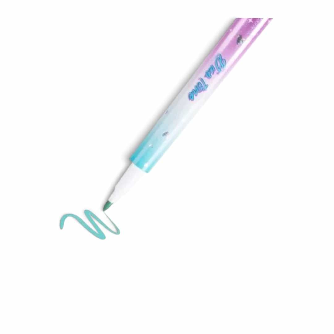 Quiscuola.it – Zaini, Astucci e Diari Scuola Coccolotti Duo Tone highlighter with glitter and teal ink stroke