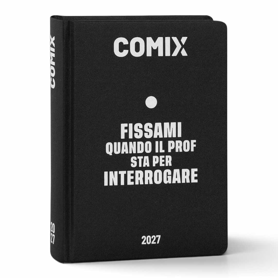 Quiscuola.it – Zaini, Astucci e Diari Scuola black Comix 16-month daily student planner for 2026-2027 school year