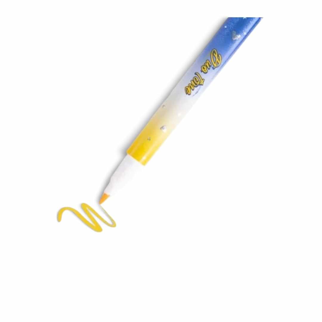 Quiscuola.it – Zaini, Astucci e Diari Scuola Duo Tone Coccolotti highlighter pen with yellow ink and glitter design