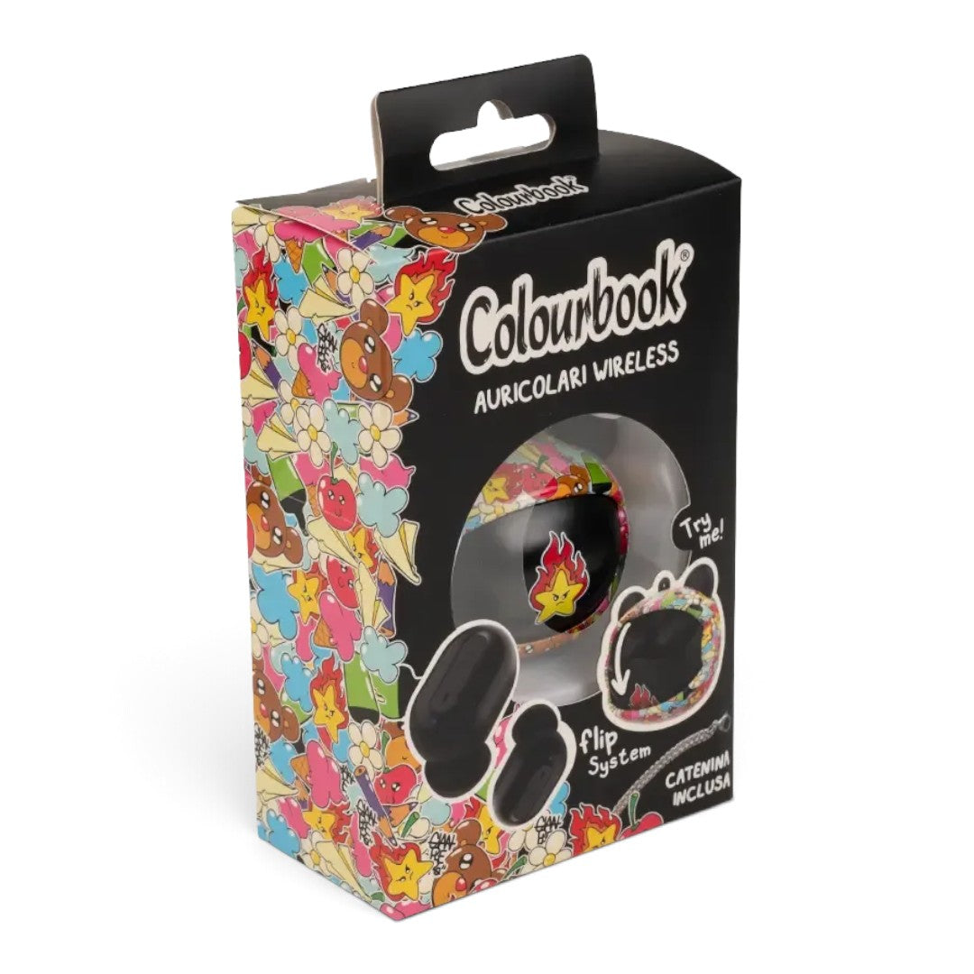 Quiscuola.it – Zaini, Astucci e Diari Scuola Gianpiero wireless earbuds with Bluetooth 5.3 and flip system case