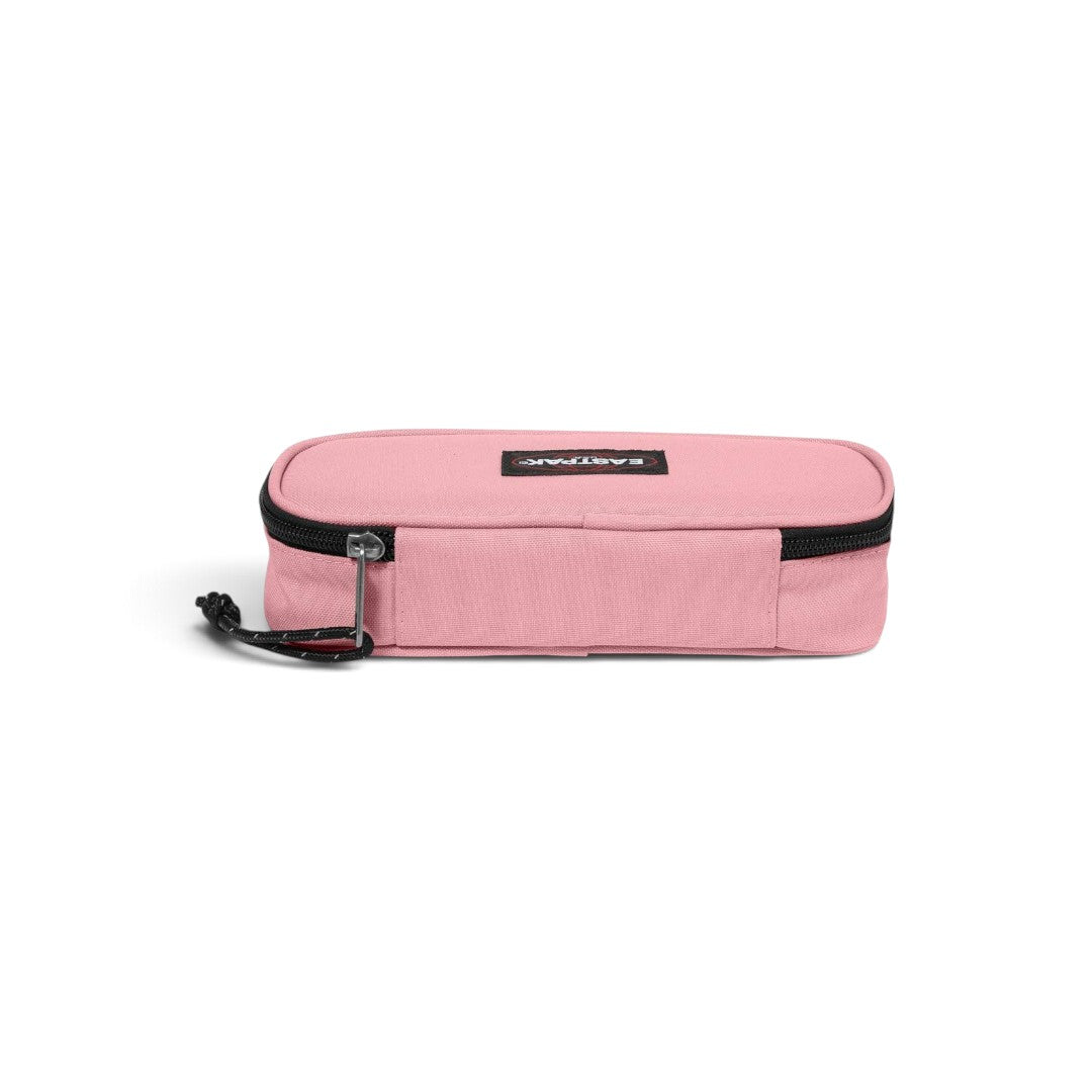 Quiscuola.it – Zaini, Astucci e Diari Scuola Eastpak Oval Single pencil case in pastel pink with a black zipper
