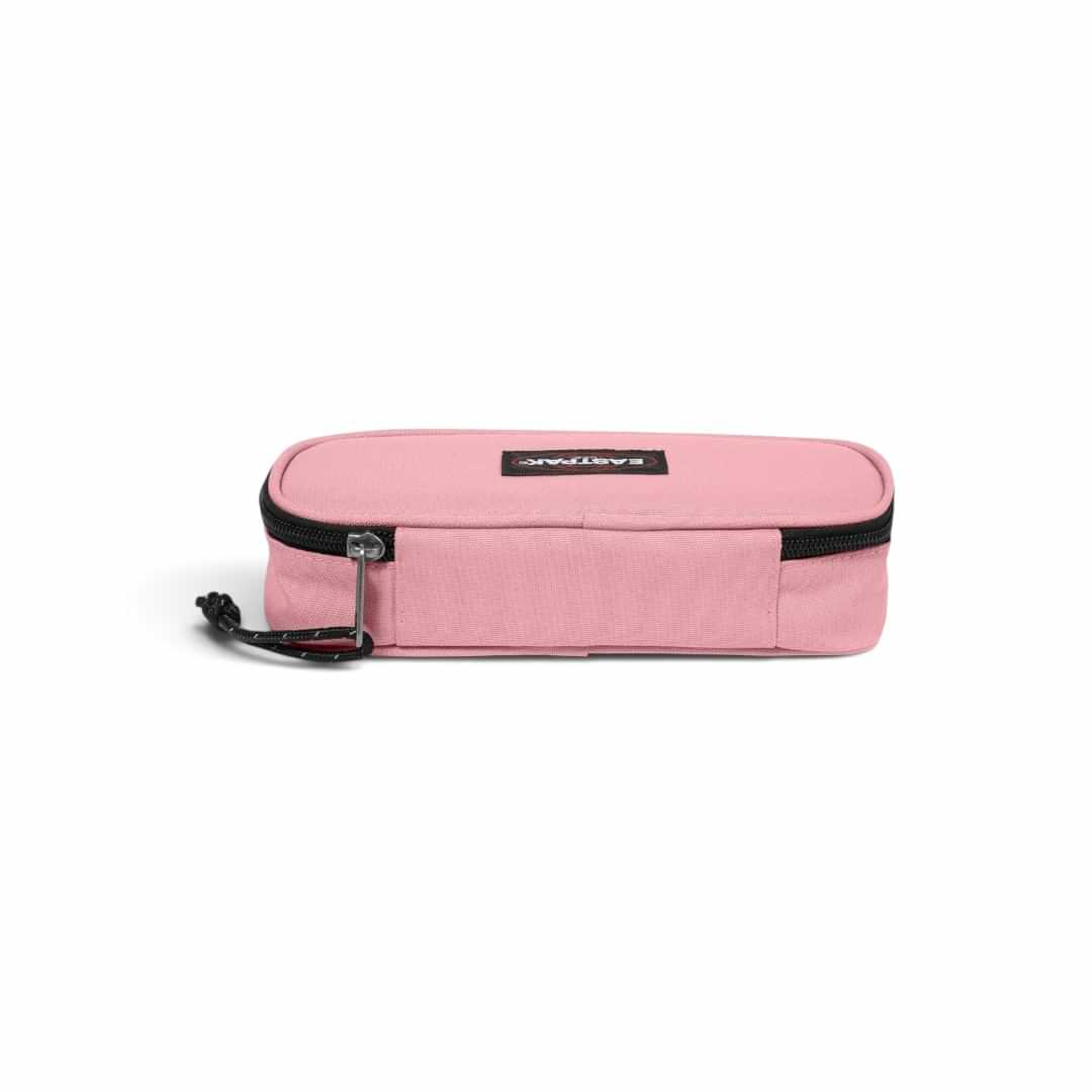 Quiscuola.it – Zaini, Astucci e Diari Scuola Eastpak Oval Single pencil case in pastel pink with a black zipper