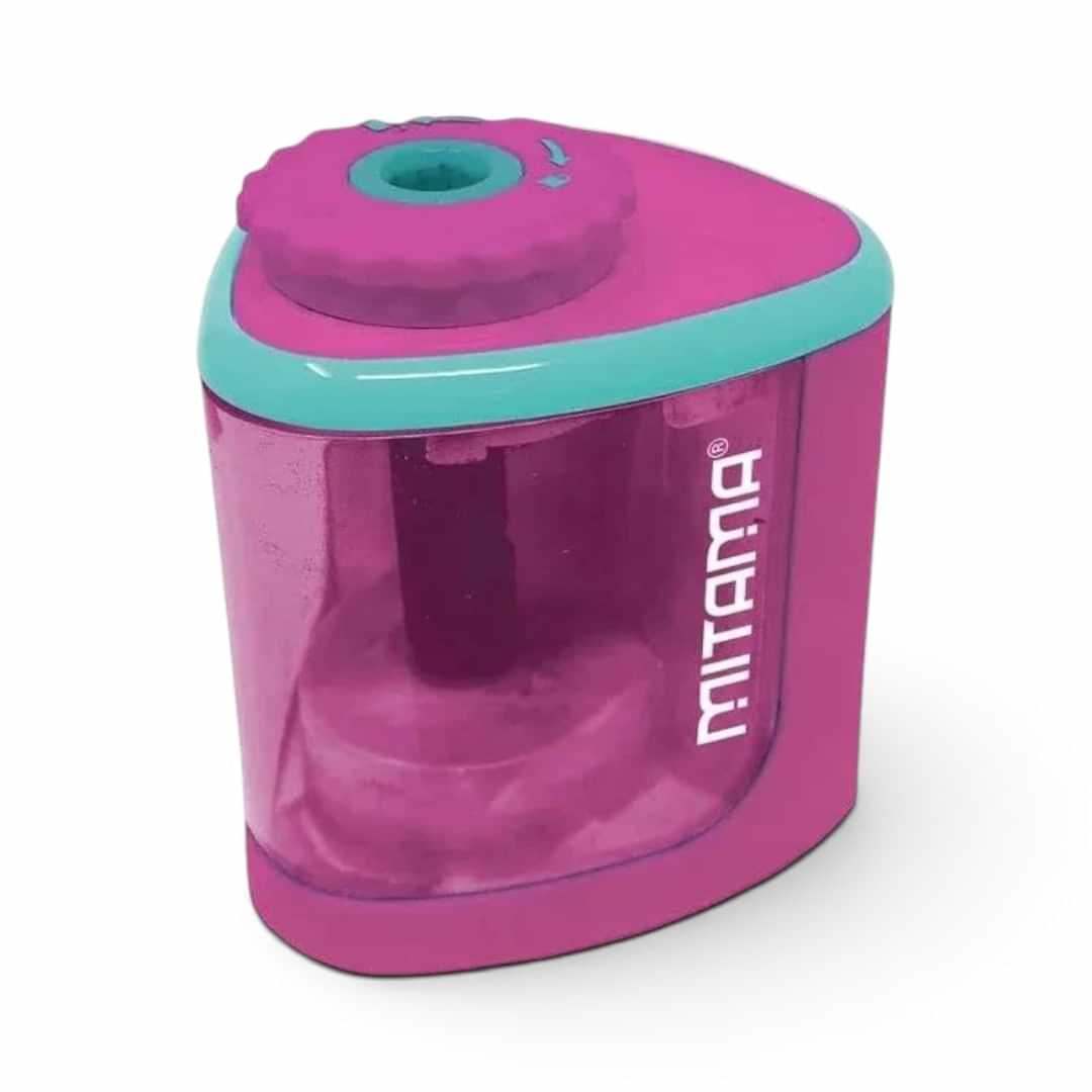 Quiscuola.it – Zaini, Astucci e Diari Scuola MITAMA electric and manual pencil sharpener in pink and light blue