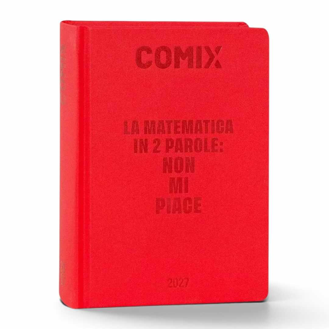 Quiscuola.it – Zaini, Astucci e Diari Scuola 16-month daily Comix 2026/27 student planner in vibrant red