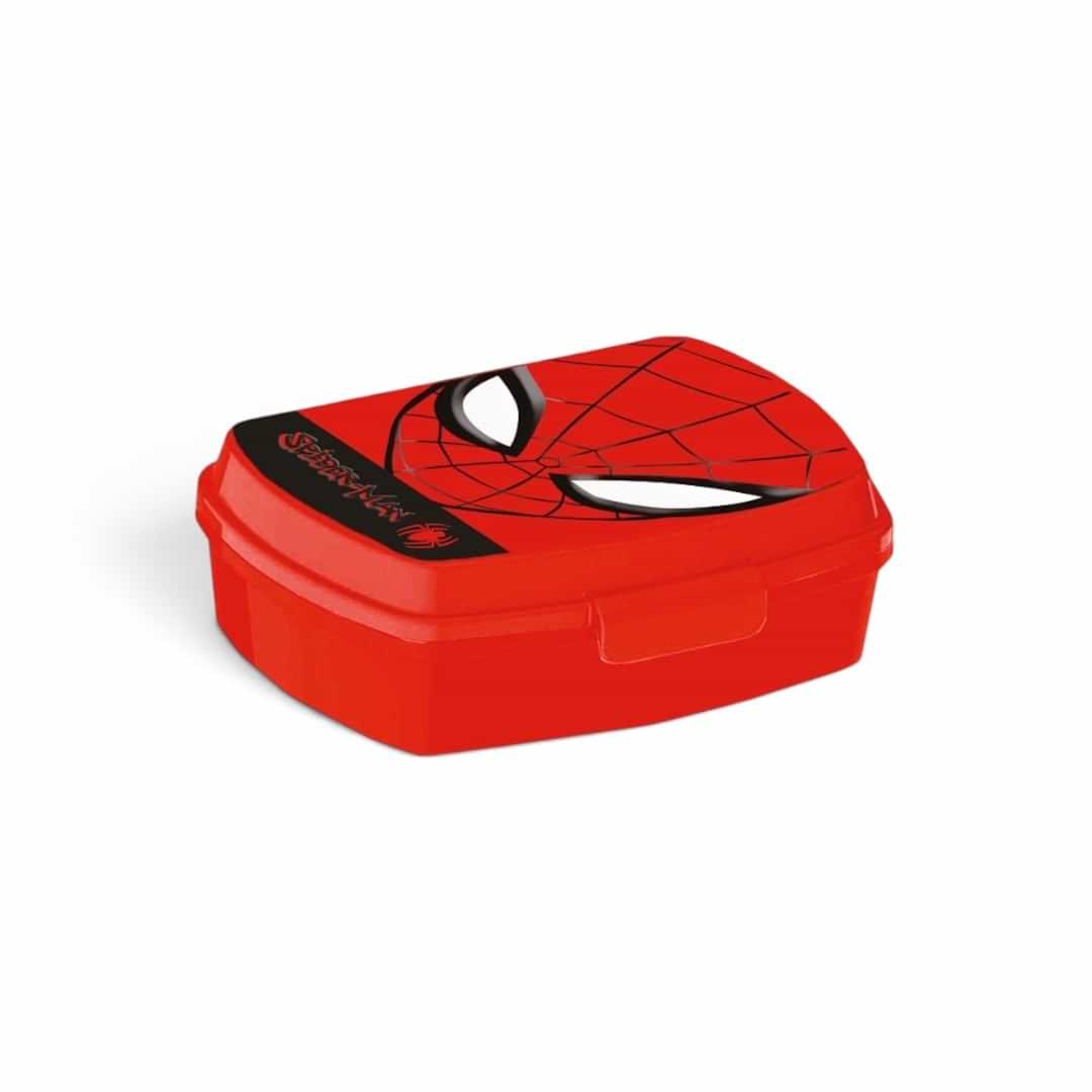 Quiscuola.it – Zaini, Astucci e Diari Scuola Spider-Man lunch box in red plastic for school snacks