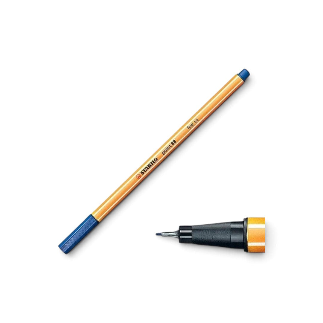 Quiscuola.it – Zaini, Astucci e Diari Scuola STABILO Point 88 blue fineliner pen with 0.4 mm metal-enclosed tip