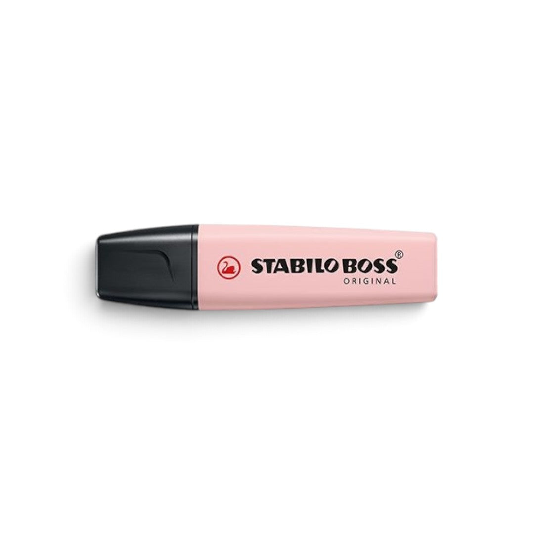 Quiscuola.it – Zaini, Astucci e Diari Scuola Stabilo Boss highlighter in dusty pink with a chisel tip