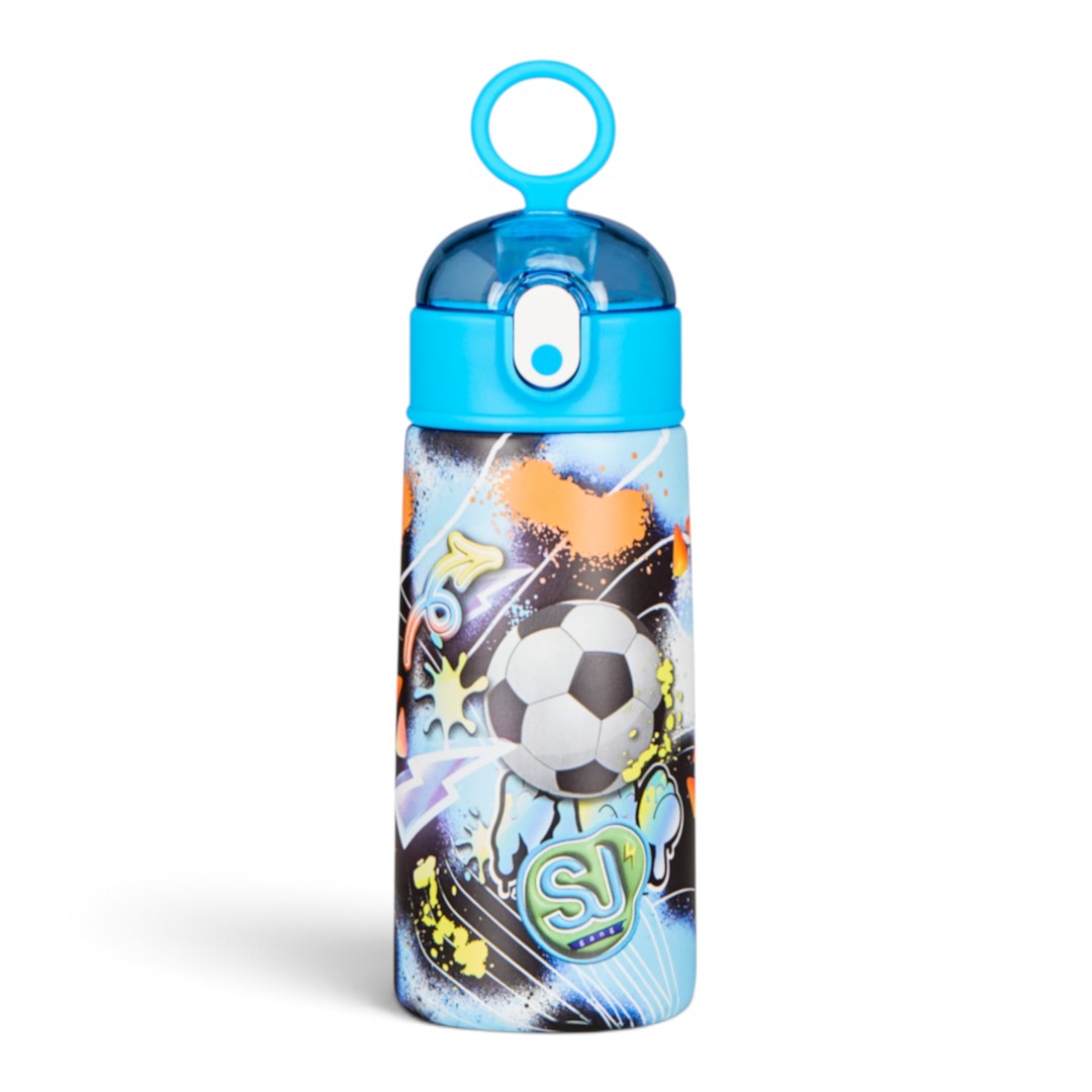 Quiscuola.it – Zaini, Astucci e Diari Scuola Seven SJ Glow Game thermal water bottle with soccer ball graphic