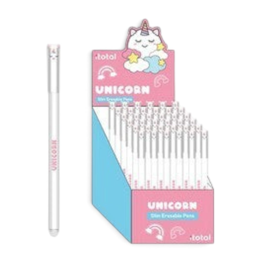 Quiscuola.it – Zaini, Astucci e Diari Scuola i-TOTAL 0.5mm unicorn erasable pen in a pink display box