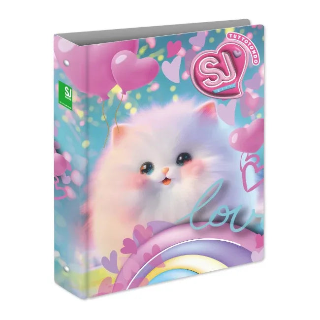 Raccoglitore ad Anelli Maxi SJ Gang Girl - Gatto - foto 1