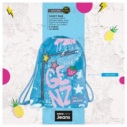 Sacca Sakky Bag Tinta Unita – Vari Modelli Colorati e Comodi - Quiscuola