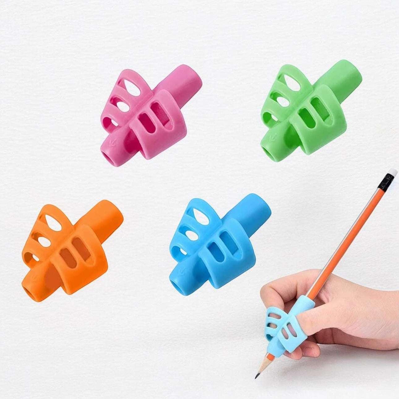 Set 2 Impugnature Ergonomiche per Penna e Matita – Correttore Postura.