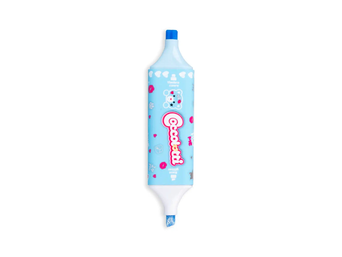 Set 3 Evidenziatori con Timbro Coccolotti – Glitter & Cuoricini - Quiscuola.it – Zaini, Astucci e Diari Scuola