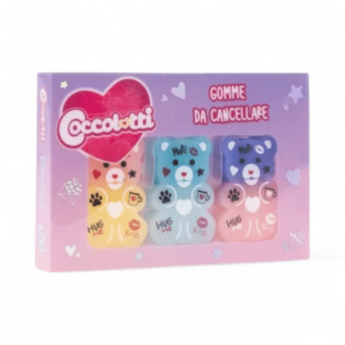 Set 3 Gomme Coccolotti Love&Tell da Collezione - Quiscuola.it – Zaini, Astucci e Diari Scuola