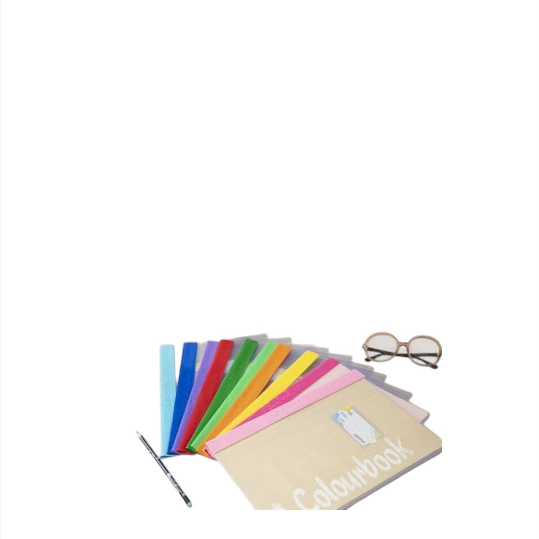 Set di copriquaderni trasparenti, protezione perfetta per i tuoi quaderni colorati e scolastici.