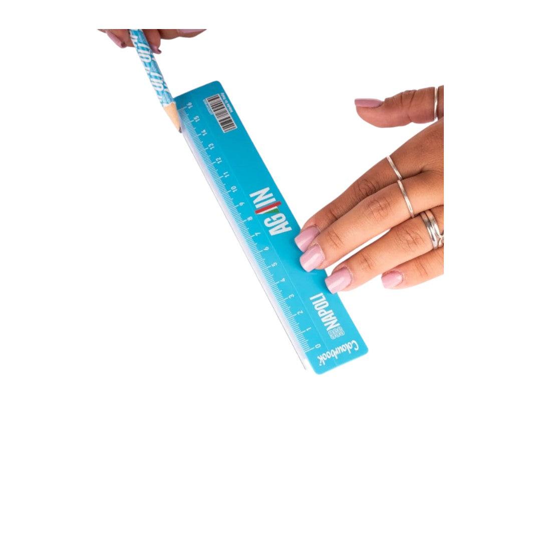 SSC Napoli Righello 16 cm Again Colourbook.