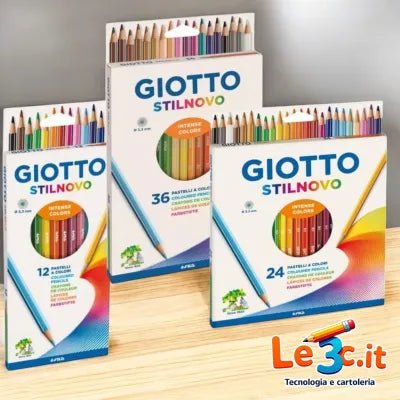 Giotto Pastelli Stilnovo – Confezioni da 12, 24 e 36 Pezzi - Quiscuola
