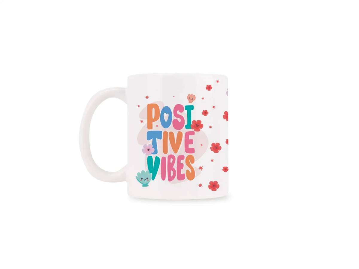 Tazza in Ceramica Good Vibes – 320ml Idea Regalo Perfetta - Quiscuola
