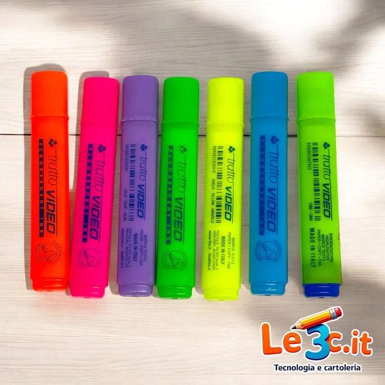 Evidenziatore Tratto Video – Colori Brillanti e Precisione Assoluta - Quiscuola