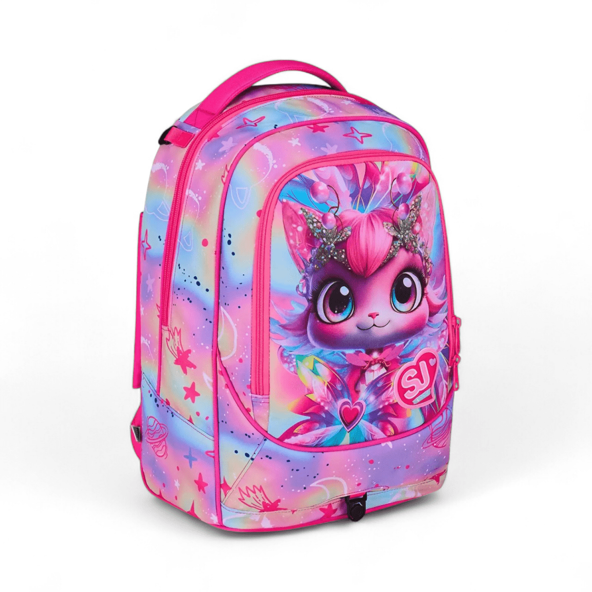 Trolley Jack 3 ruote SJ Gang Cat Led 2026 con zaino scomponibile - Quiscuola.it – Zaini, Astucci e Diari Scuola