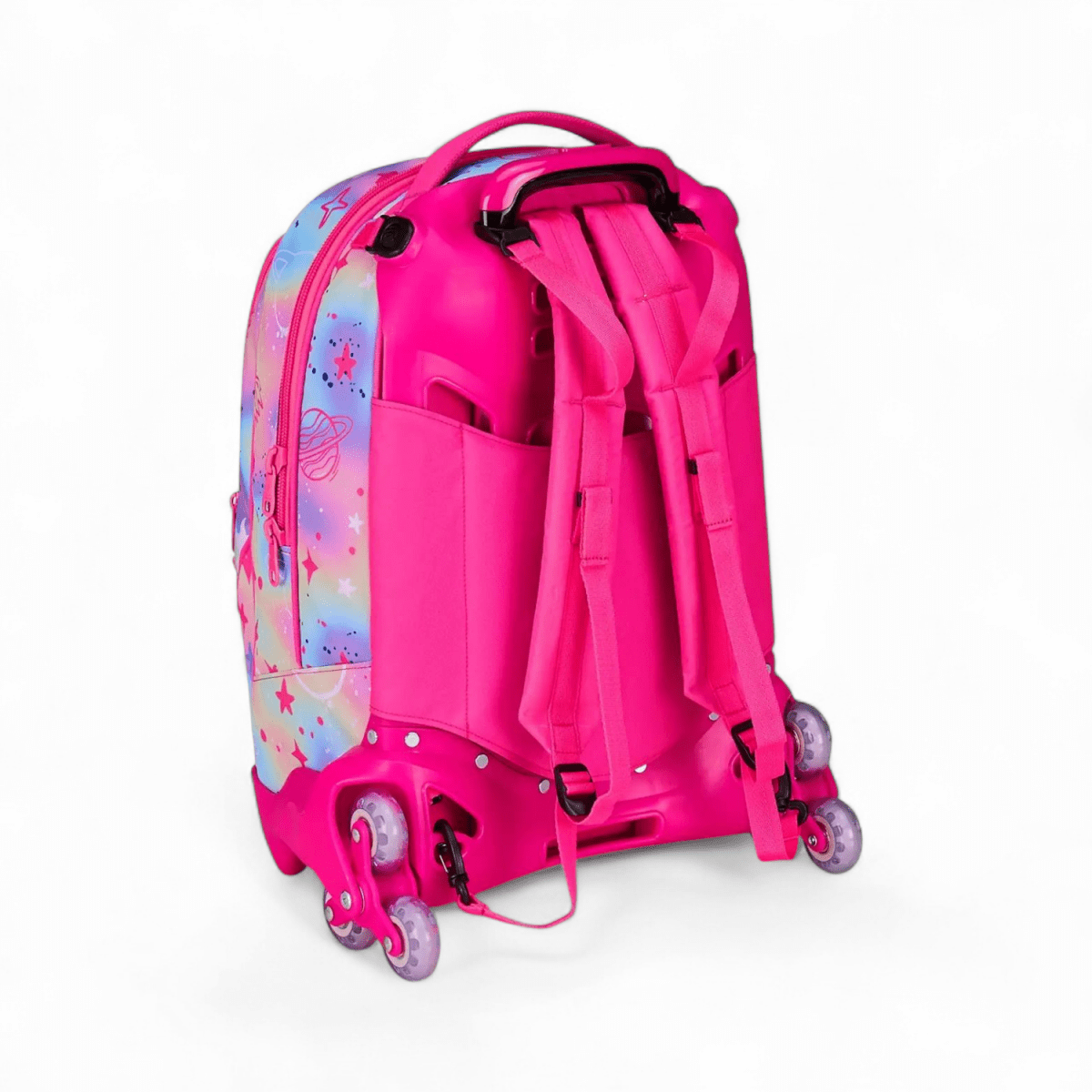 Trolley Jack 3 ruote SJ Gang Cat Led 2026 con zaino scomponibile - Quiscuola.it – Zaini, Astucci e Diari Scuola