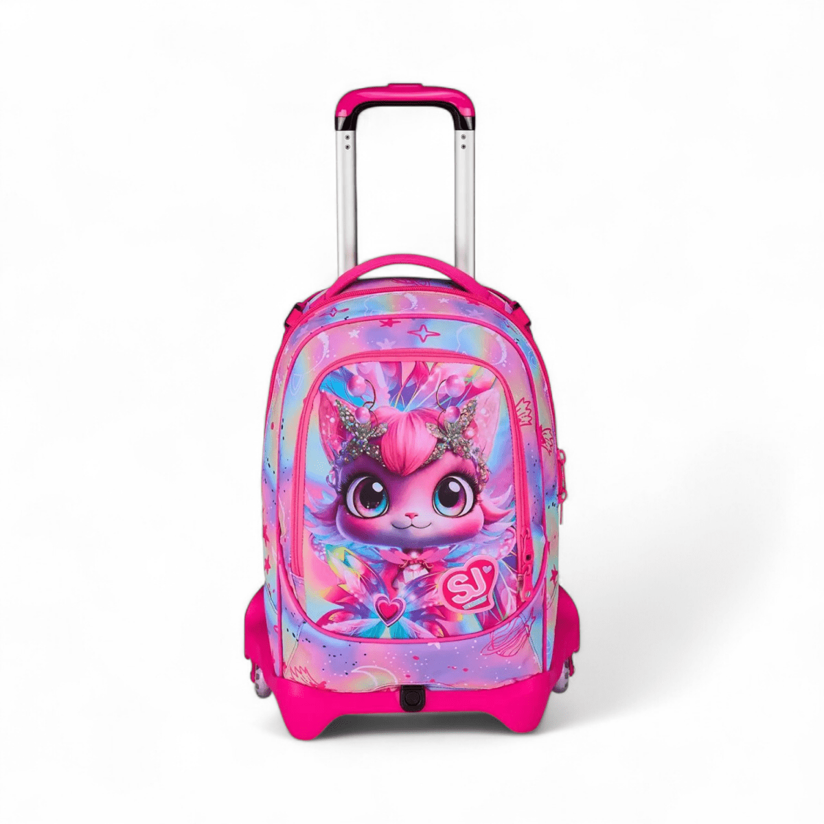 Trolley Jack 3 ruote SJ Gang Cat Led 2026 con zaino scomponibile - Quiscuola.it – Zaini, Astucci e Diari Scuola