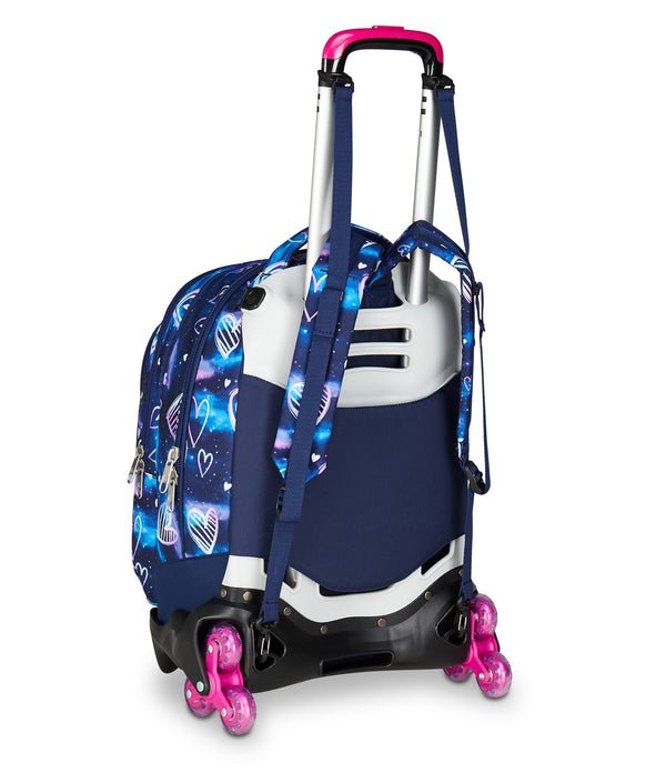 Trolley Jack Seven 3 Ruote Detach Gloomy Heart – Zaino e Trolley 3 in 1 - Quiscuola.it – Zaini, Astucci e Diari Scuola