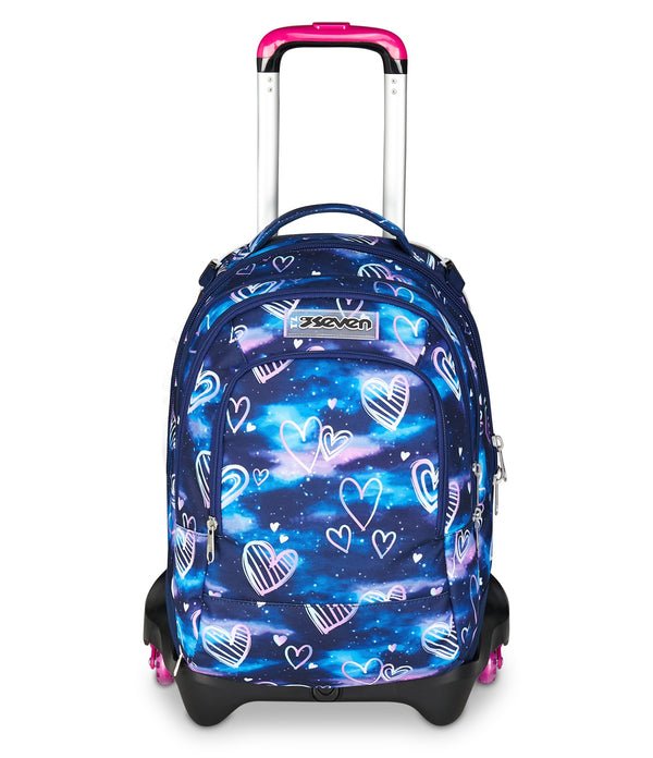 Trolley Jack Seven 3 Ruote Detach Gloomy Heart – Zaino e Trolley 3 in 1 - Quiscuola.it – Zaini, Astucci e Diari Scuola